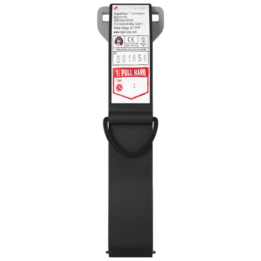 Aero Healthcare RAPIDSTOP Orange Tourniquet for Emergency Outdoor First Aid Tactical Life Saving Hemorrhage Control, Single-Handed Operation of Hemostatic Bandage. Made in The USA