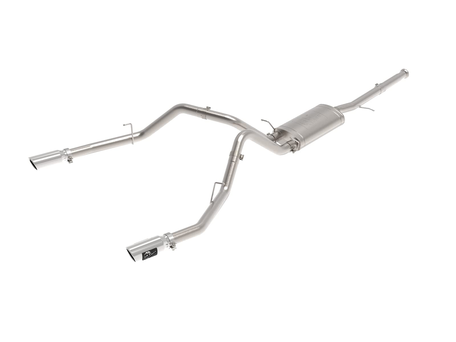 Apollo GT Series aFe POWER 49-44135-P 3" Cat-Back Exhaust System, Dual Polished Tip, Stainless Steel, fits GM Trucks