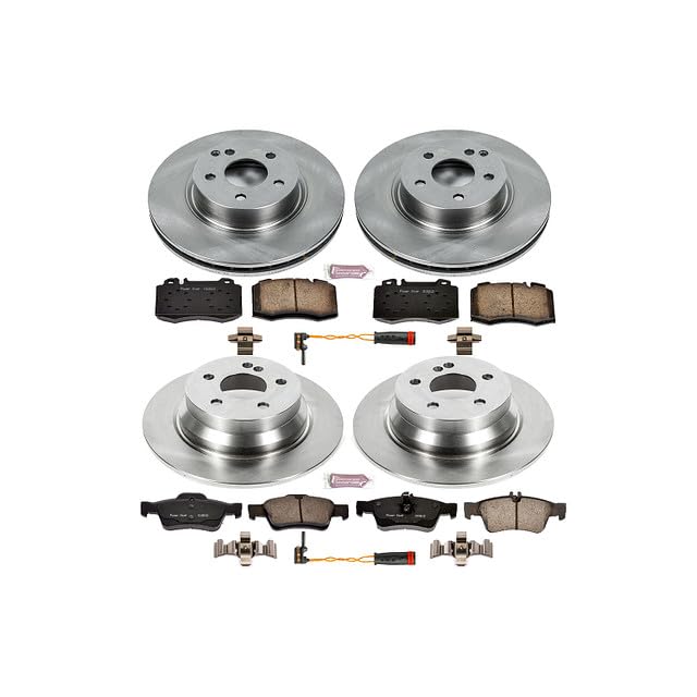 Power Stop Autospecialty KOE4513 Front and Rear Replacement Brake Kit-OE Brake Rotors & Ceramic Brake Pads For Mercedes-Benz E500 2004-2006 [Model Specific]
