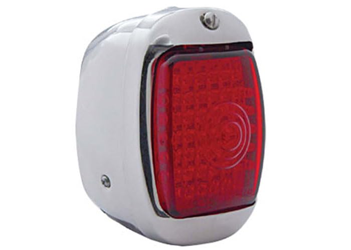 LED Tail Light Assembly - Left - Stainless - Red - Brothers Trucks LED53S0-LH
