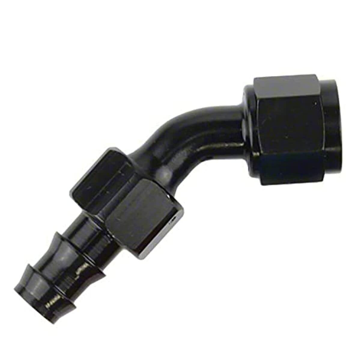 520445BK Speedfx -4an X 45 Blk Push-on Hose End