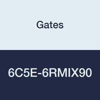 Gates Field Attachable 6C5E-6RMIX90 for C5E Hose, Male SAE 45 Flare Inverted Swivel, 90 Bent Tube, Steel, 5/16" ID