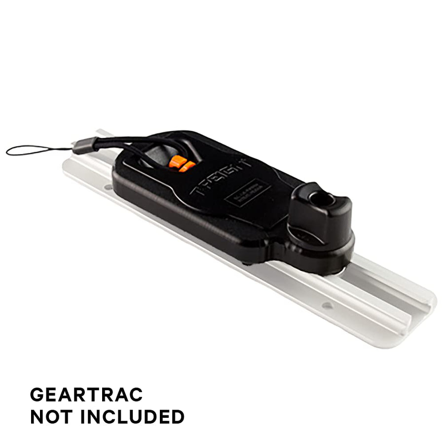 Track Mount YakAttack Retractor | 36" Kevlar Cord with Removable 4" Tether | Gear Safety System for Kayaks | Fits GearTrac & MightyMount | Yak Attack USA-Made