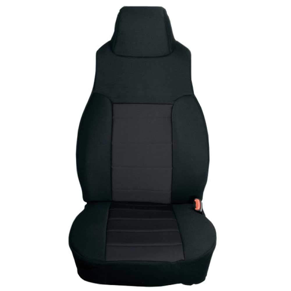 Rugged Ridge | Front Seat Cover Kit, Fabric, Black | 13243.01 | Fits 2003-2006 Jeep Wrangler TJ