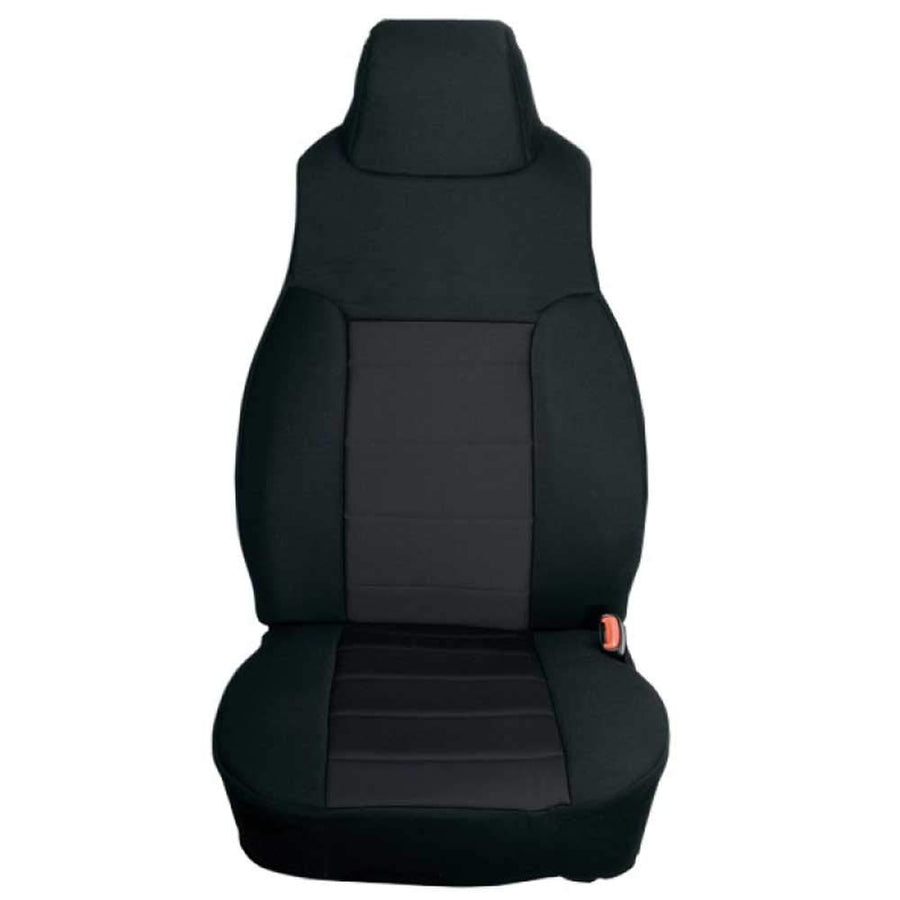 Rugged Ridge | Front Seat Cover Kit, Fabric, Black | 13243.01 | Fits 2003-2006 Jeep Wrangler TJ