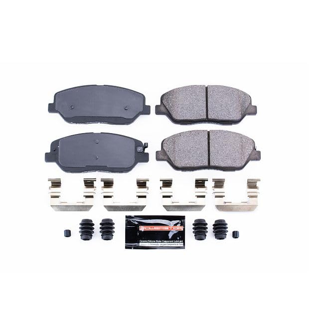 Power Stop Z23-1385 Z23 Evolution Sport Carbon Fiber Infused Ceramic Brake Pads with Hardware For Kia Borrego 2009-2011 [Model Specific]