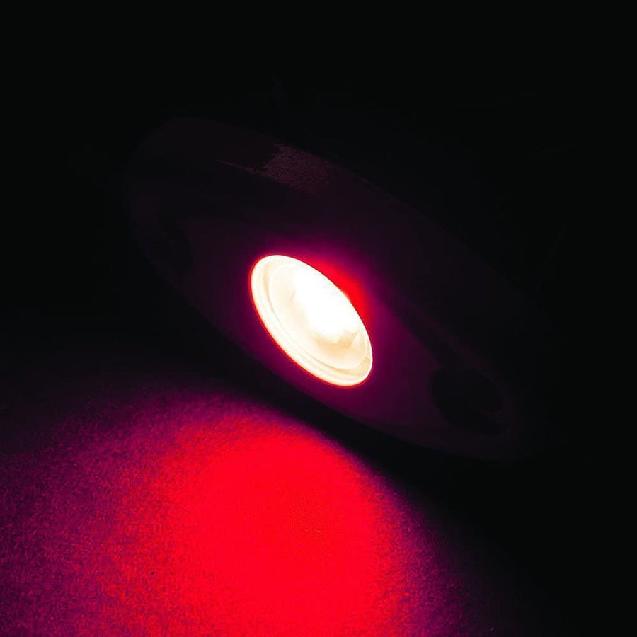 T-H Marine LED Courtesy High Intensity (Rock) Light - Black Housing - Red LED