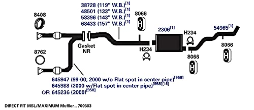 Exhaust Pipe AP Exhaust Products 58396