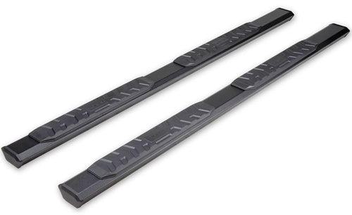 TrailFX Nerf Bar 2024-2025 Fits Toyota Tacoma Double Cab Hexagonal Straight, with Step Pads Rocker Panel Mount Powder Coated Aluminum with Plastic End Caps Bracket Covers TrailFX AL4024B