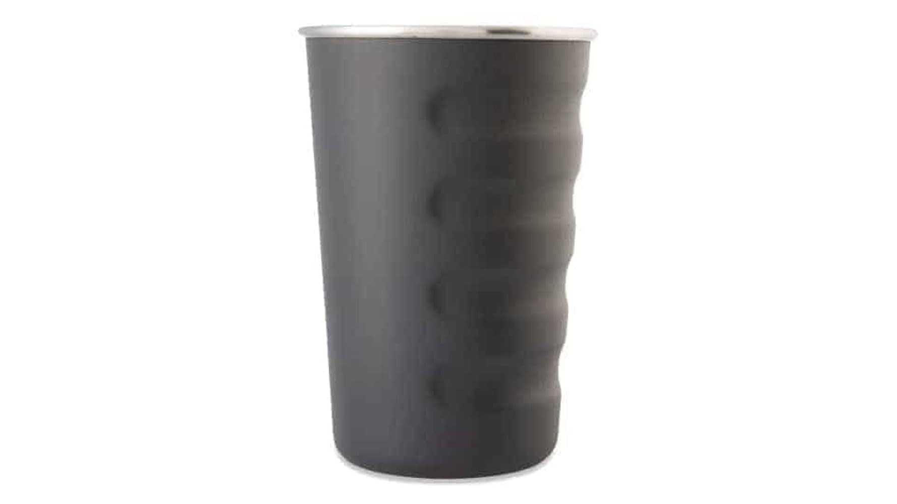 16 oz Grizzly Grip Pint | Stainless Steel | Lid Sold Separately | for Cocktails Coffee Car Travel Beach Camping Hiking Hunting Fishing |Charcoal