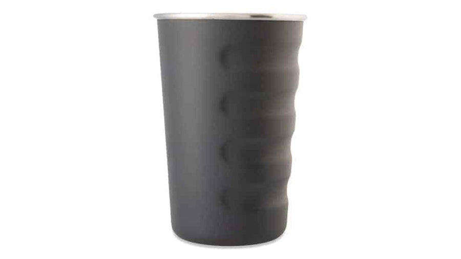 16 oz Grizzly Grip Pint | Stainless Steel | Lid Sold Separately | for Cocktails Coffee Car Travel Beach Camping Hiking Hunting Fishing |Charcoal