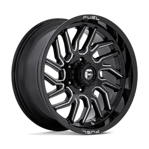 D807 HURRICANE FUEL OFF-ROAD 20X9, 6X135, 5.04, 1mm GLOSS BLACK MILLED - D80720908950