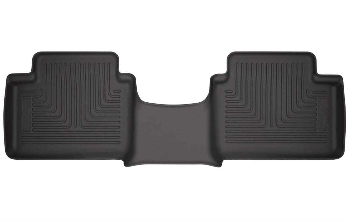 Weatherbeater Husky Liners Floor Mats | Fits 2019-2024 Ford Ranger SUPERCAB ONLY | 2nd Row, 1-pc Black - 14421