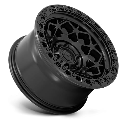 D786 UNIT FUEL OFF-ROAD 17X9, 5X5.0, 5.04, 1mm MATTE BLACK WITH MATTE BLACK RING - D78617907550