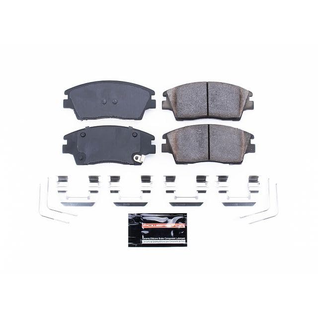 Power Stop Z23-1847 Z23 Evolution Sport Carbon Fiber Infused Ceramic Brake Pads with Hardware [Model Specific] Front
