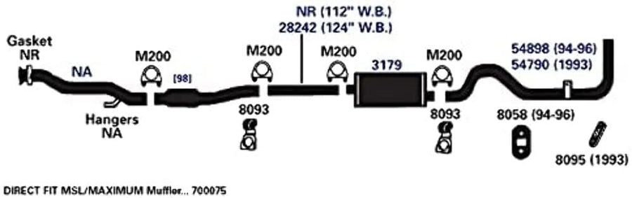Exhaust Tail Pipe AP Exhaust Products 54790