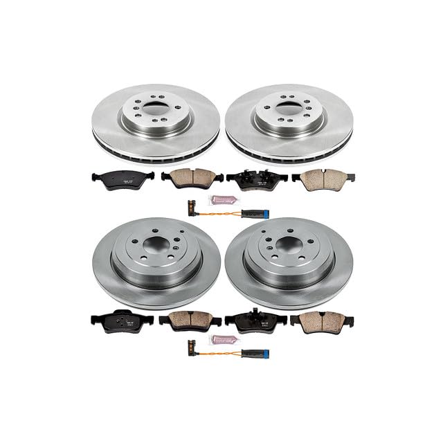 Power Stop Autospecialty KOE6710 Front and Rear Replacement Brake Kit-OE Brake Rotors & Ceramic Brake Pads For ML320, ML350, ML450, ML500, R320, R350, R500 [Model Specific]