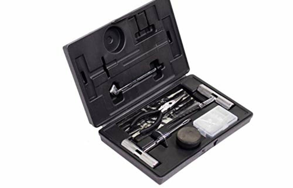 Tire Repair Kit Overland Vehicle Systems OVS 12030001 - 53 Piece Kit with Black Storage Box