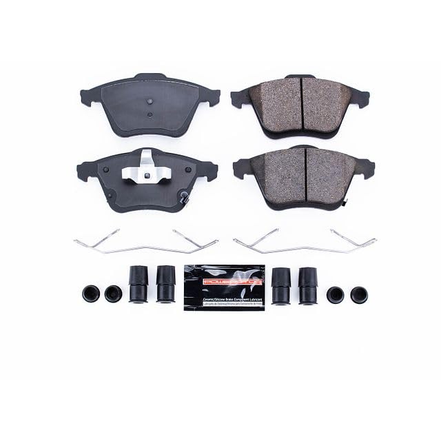 Power Stop Z23-1186 Z23 Evolution Sport Carbon Fiber Infused Ceramic Brake Pads with Hardware For Mazda 6 2006-2007 [Vehicle Specific]