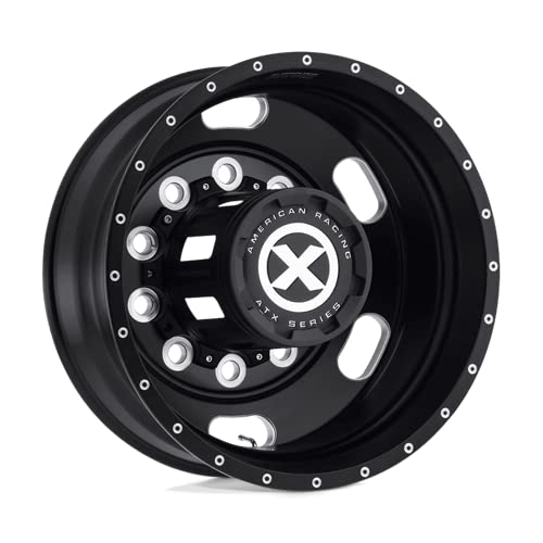 ATX AO402 S-BLK INDY Mill Wheel with Aluminum (24.5 x 8.25 inches /10 x 285 mm, -168 mm Offset)