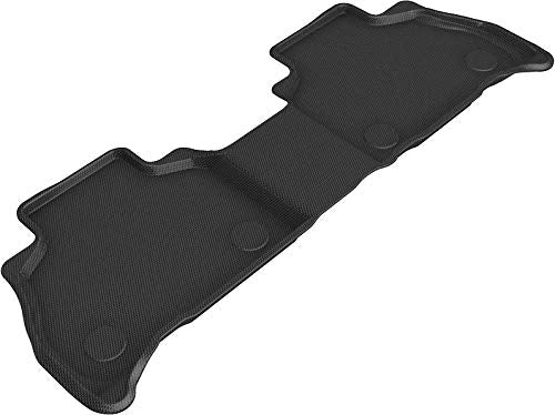 3D MAXpider Kagu Custom Fit Floor Mat (Black) Compatible with Bmw X7 (G07) 7-Passenger 2019-2025 - R2