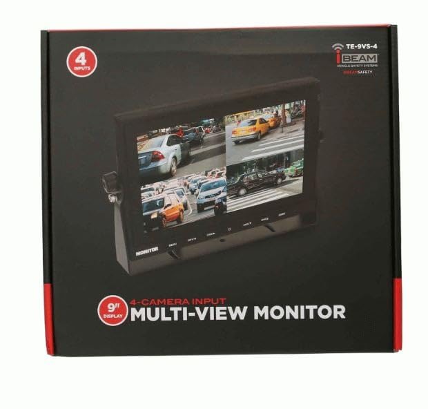 Commercial Quad-View Monitor - IBEAM 9 Inch (TE-9VS-4)