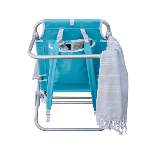 Hurley Beach Chair Deluxe Backpack, One Size, Aluminum, Turquoise