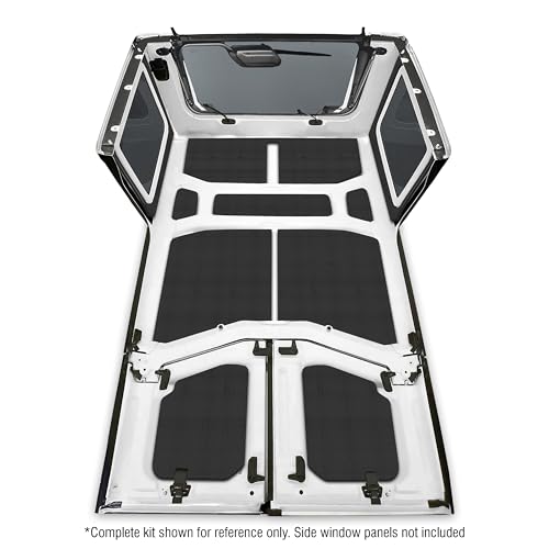 Boom Mat Black Sound Deadening Headliner Design Engineering Compatible with 4-Door Jeep Wrangler JL (2018-up)