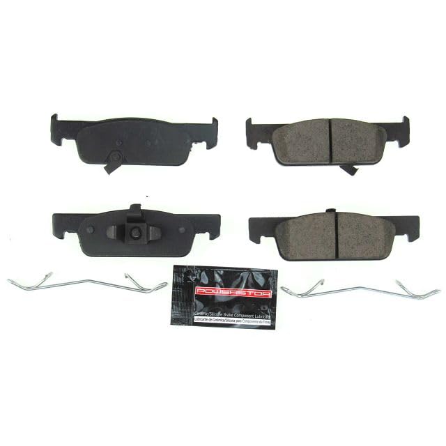 Power Stop Z23-1955 Z23 Evolution Sport Carbon Fiber Infused Ceramic Brake Pads with Hardware For Smart EQ fortwo 2019, Smart Fortwo 2016-2018 [Model Specific]