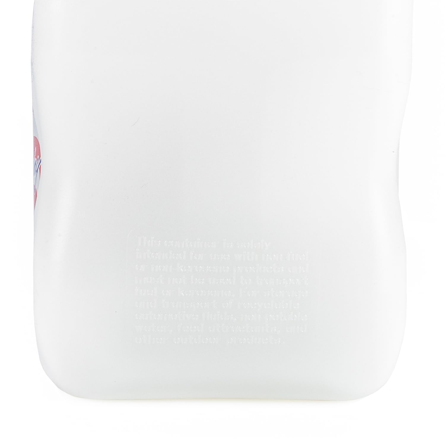 5.5 Gallon VP Racing Motorsport Racing Liquid Container Utility Jug Can with Contoured Handle, Multipurpose Cap and Rubber Gaskets, White