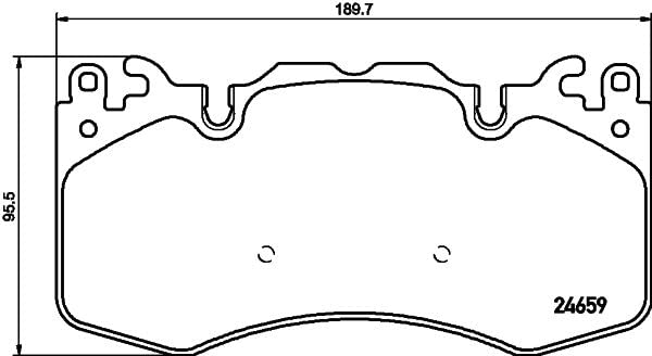 355016151 Pagid Disc Brake Pad Set