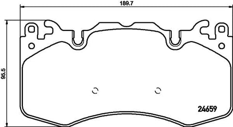 355016151 Pagid Disc Brake Pad Set