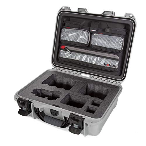 Sony A7R Size Camera Nanuk 920 Case with Lid Organizer - Silver
