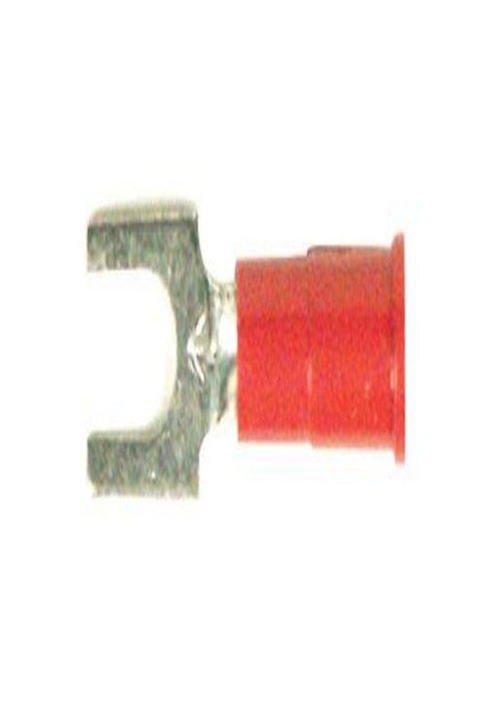 RVST88 Install Bay Spade Terminal Vinyl Connector 8 Gauge, Red (25-Pack)