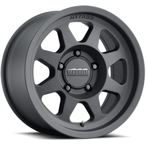 Black Method Race Wheels 701 Wheel with Matte (17 x 7.5 inches /5 x 108 mm, 30 mm Offset)