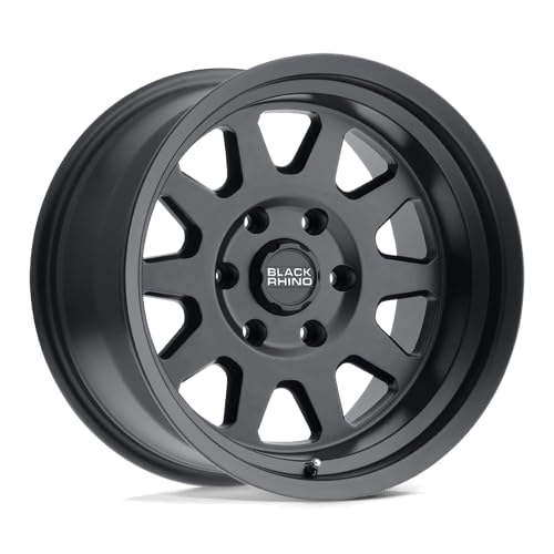 Stadium Black Rhino 17x8 6x130 +45mm Matte Black Wheel Rim 17" Inch 1780SDM456130B84A