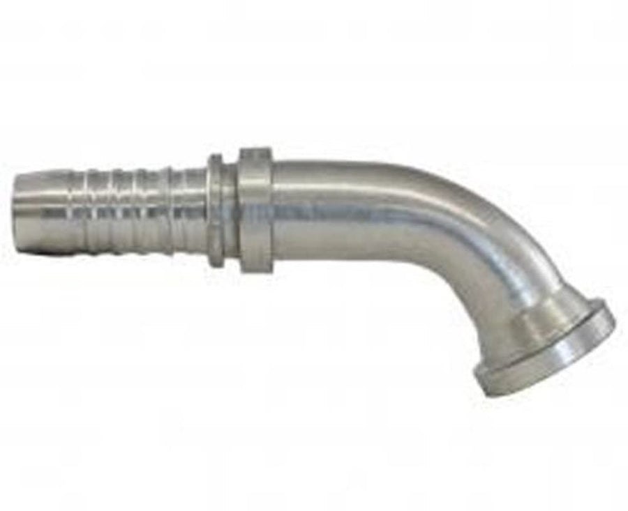 12GS-16FL67M Gates GlobalSpiral Couplings, Code 61 O-Ring Flange, Zinc Plated Carbon Steel, 5.08", 67 1/2° Bent Tube, 3/4" ID
