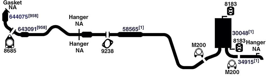 Prebent Pipe Ap Exhaust Products 58565