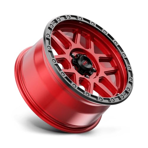 KMC Wheels 18X9 MESA 5X5.05.71 18mm CANDY RED WITH BLACK LIP - KM54489050918