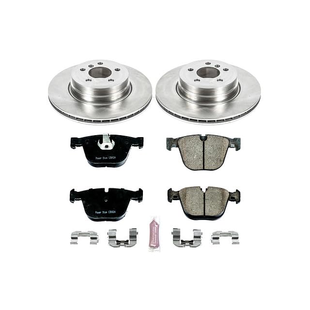Power Stop Autospecialty KOE5985 Rear Replacement Brake Kit-OE Brake Rotors & Ceramic Brake Pads For BMW X5 2007-2010, BMW X6 2008-2010 [Model Specific]