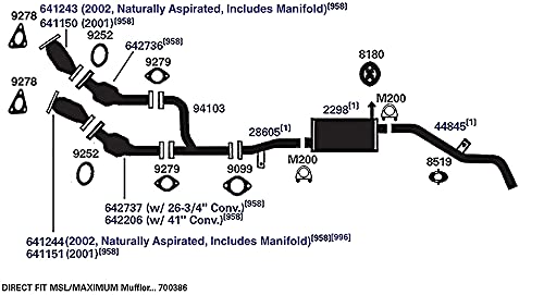 700386 AP Exhaust Products Muffler Exhaust