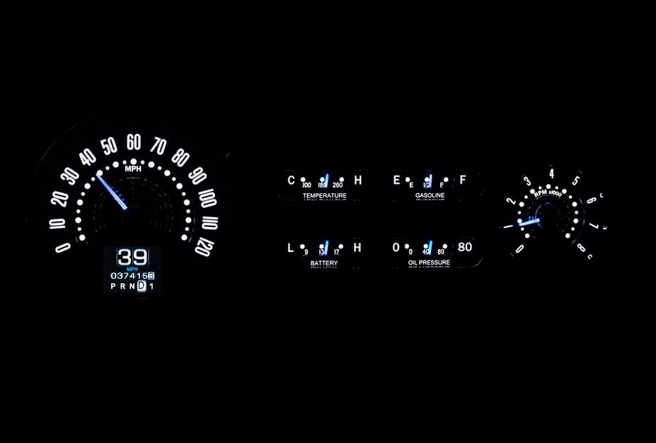 Dakota Digital RTX Gauge Instrument System Compatible with 1953-54 Chevy Car RTX-53C-X