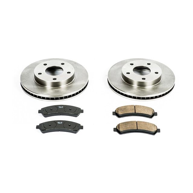 POWERSTOP Autospecialty KOE2004 Front Replacement Brake Kit-OE Brake Rotors & Ceramic Brake Pads For Chevy Blazer, Chevy S10, GMC Jimmy, GMC Sonoma, Isuzu Hombre, Oldsmobile Bravada [Model Specific]