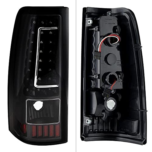 Tail Light Xtune ALT-ON-CS99-LED-BSM (Chevy Silverado 1500/2500/3500 99-02 / GMC Sierra 1500/2500/3500 99-03 LED s - Black Smoke)