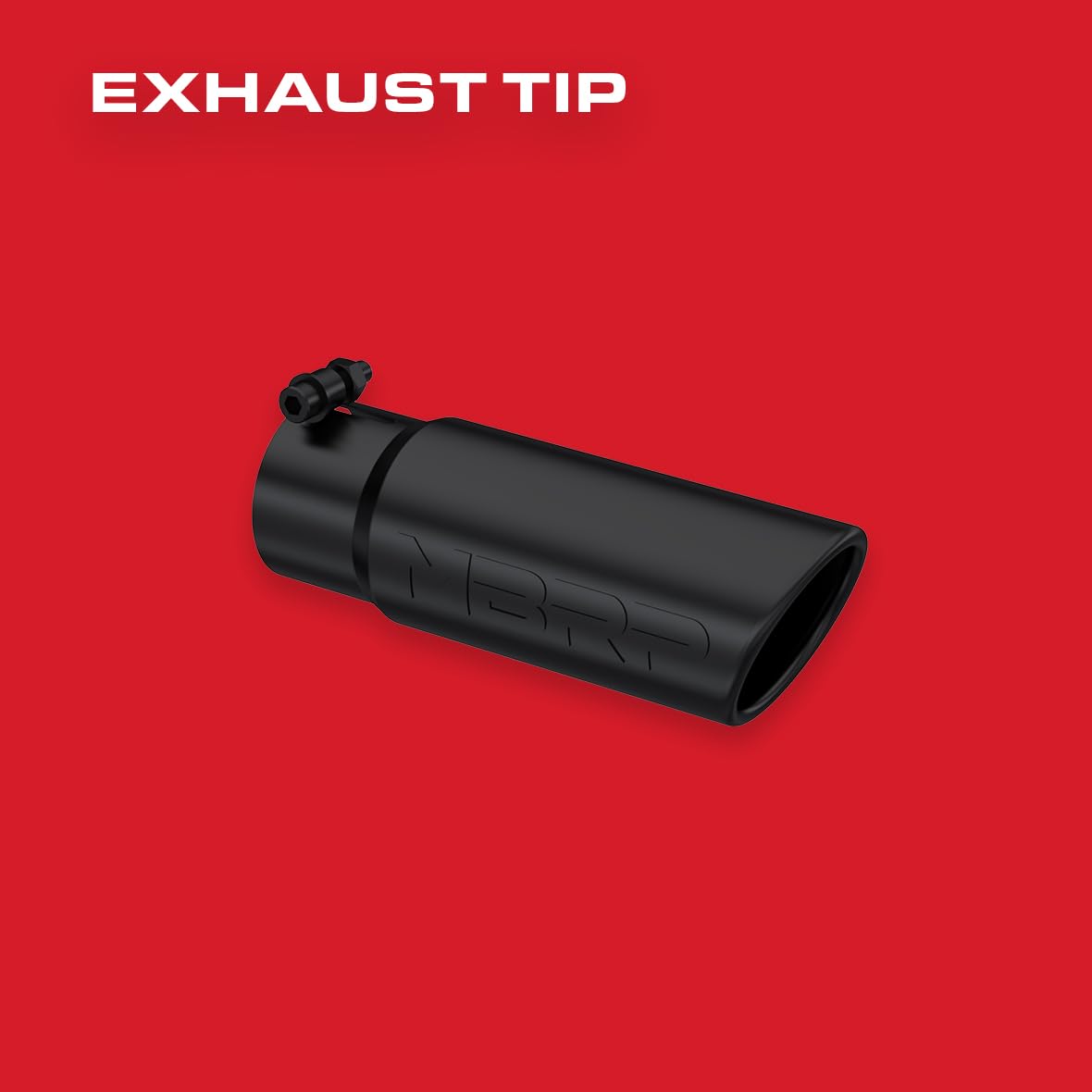 3.5" O.D. MBRP Angled Rolled End Exhaust Tip (Black Coated)