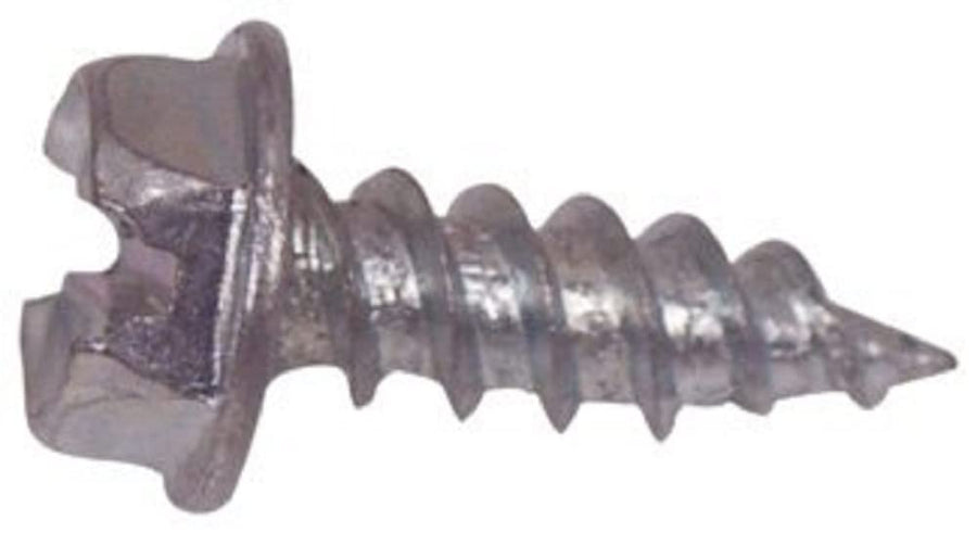 8 X 2 AP Products Zinc Unslotted Hex Washer Head Screw - Pack of 3500