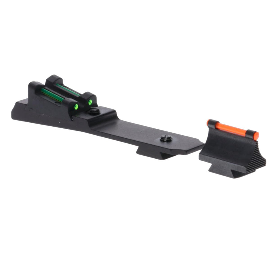 Ruger 10/22 Compatible TRUGLO Rimfire Fiber Optic Front Red Rear Green Sight Set