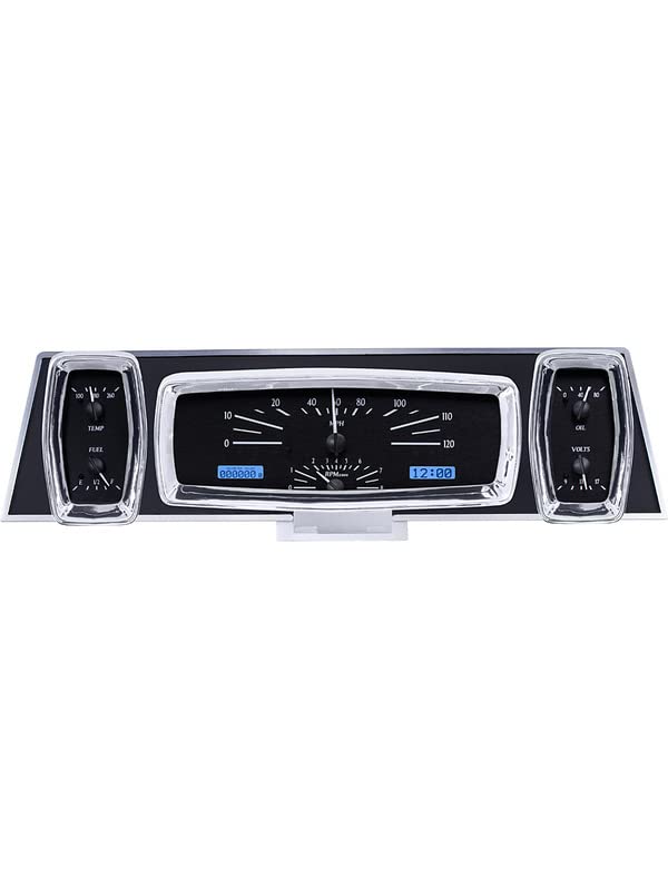 Analog Dash Gauge System Dakota Digital Kit Black Alloy Blue VHX-61L-K-B 61 62 63 Lincoln Continental