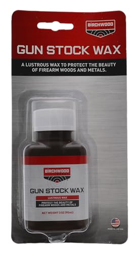 Birchwood Casey Gun Stock Wax Easy-to-Use for Gun Protection, Maintenance and Cleaning, 3 OZ Bottle