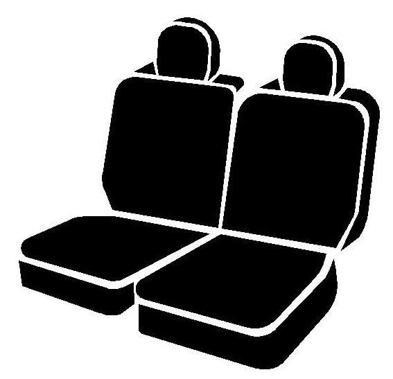 Fia Gray TRS45-13 Custom Fit Rear Seat Cover Split Seat 50/50 - Saddle Blanket (Solid Gray)